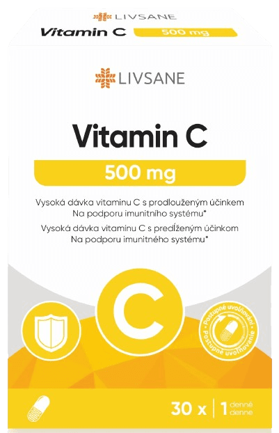 LIVSANE Vitamin C 500mg cps.30