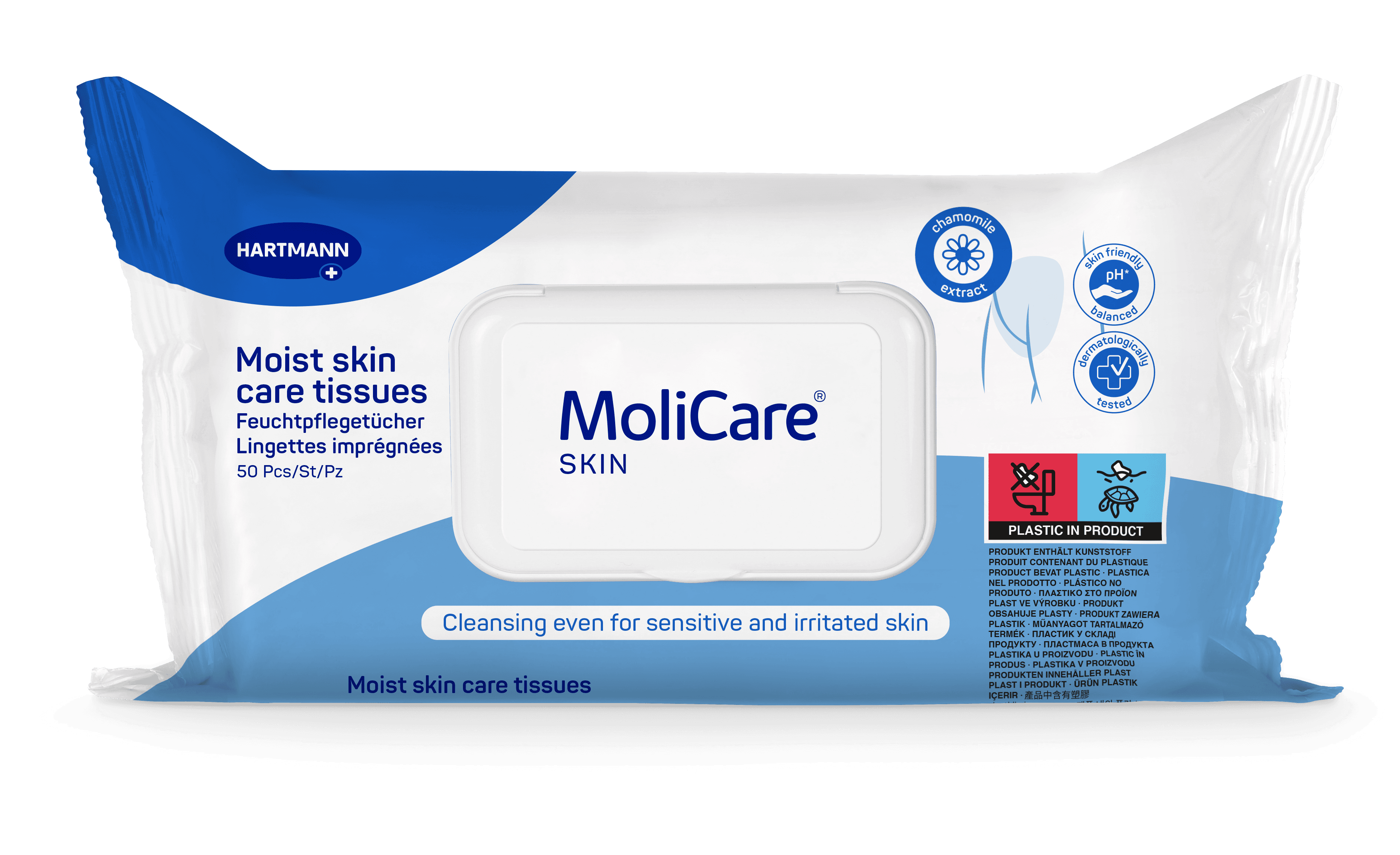 MoliCare Skin vlhké ošetřující ubrousky 50ks