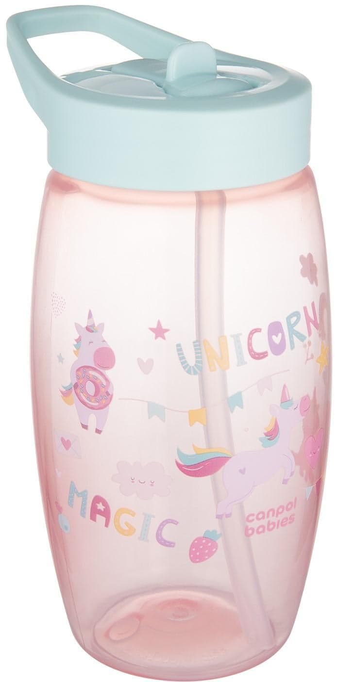 Canpol babies Unicorns lahev se sklápěcím pítkem 400 ml