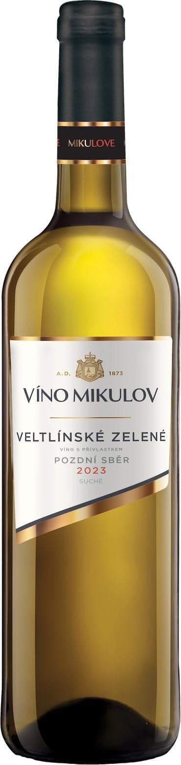 Víno Mikulov Veltlínské zelené pozdní sběr