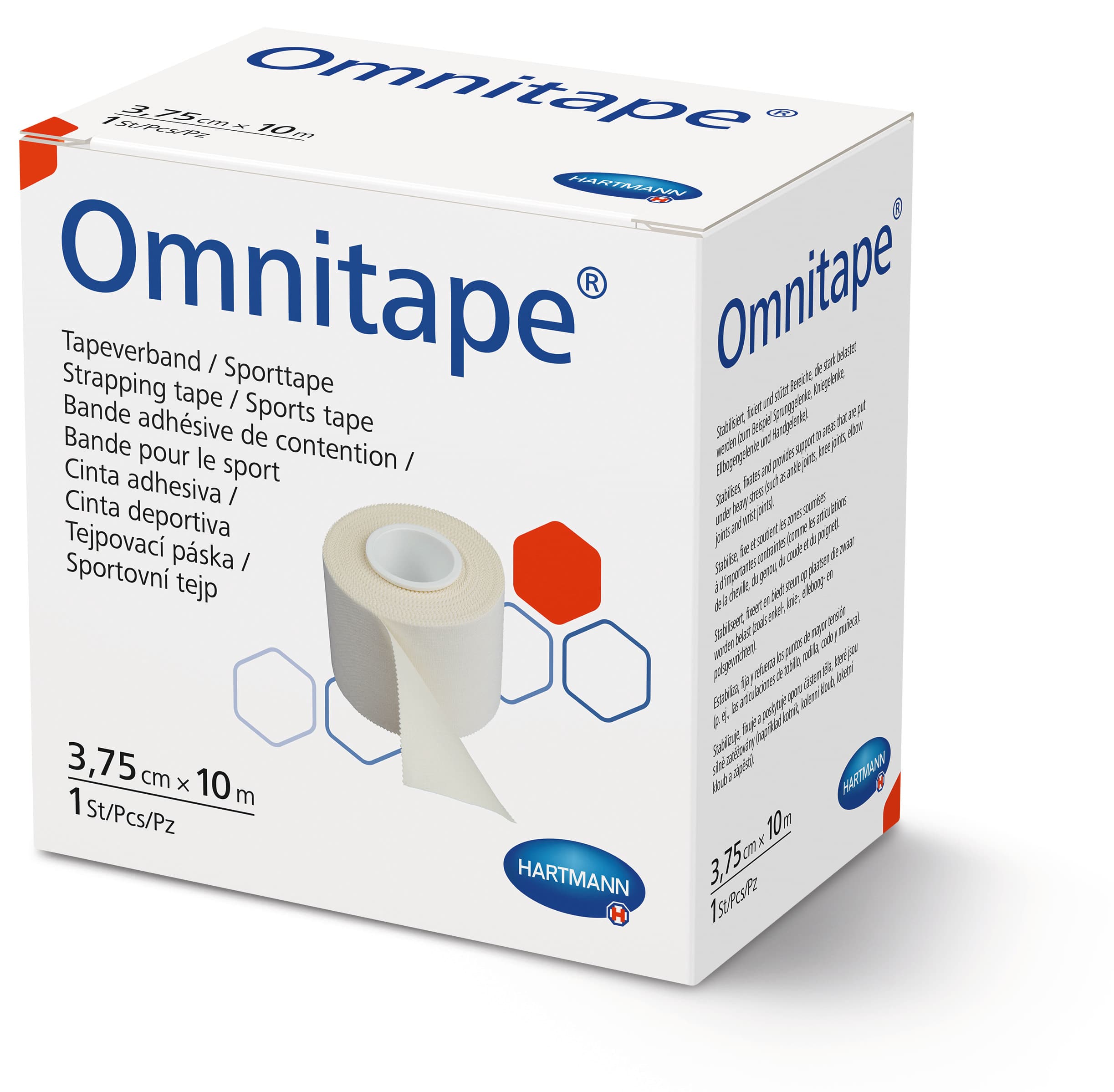 Páska fixační pro taping Omnitape 3.75cmx10m/1ks