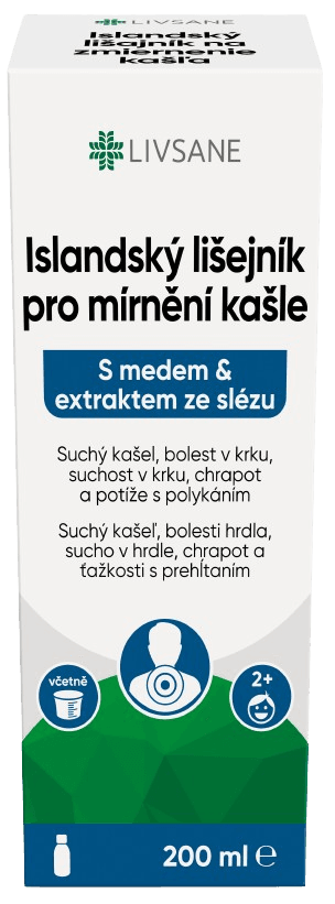 LIVSANE Islandský lišejník pro mírnění kašle 200ml
