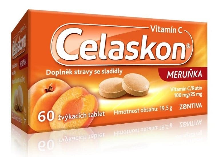 Celaskon meruňka 100mg tbl.60