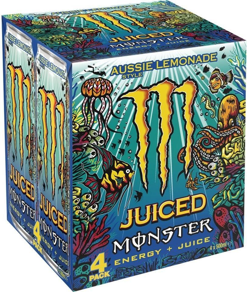 Monster Energy Juiced Aussie Style Lemonade 4×0,5 l