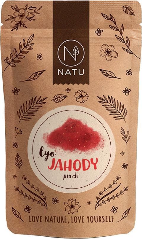 Natu Lyofilizované jahody prach