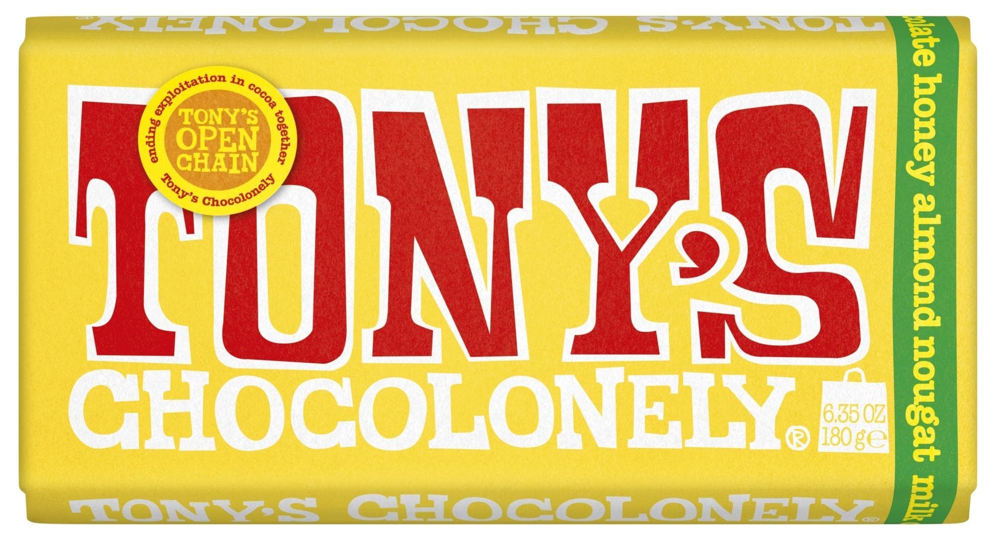 Tony's Mléčná čokoláda s kousky nugátu