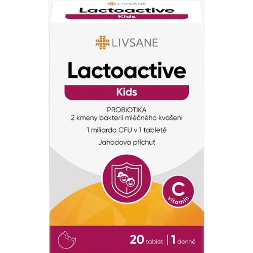 LIVSANE Lactoactive Kids PROBIOTIKA tbl.20