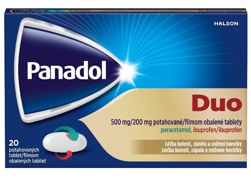 PANADOL DUO 500MG/200MG Potahovaná tableta 20