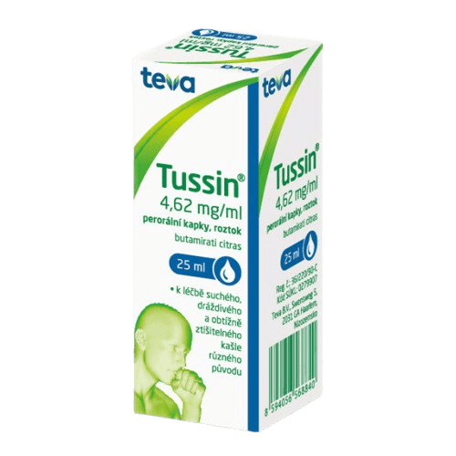 TUSSIN 4,62MG/ML Perorální kapky, roztok 1X25ML