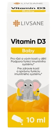 LIVSANE Vitamin D3 Baby kapky 10ml