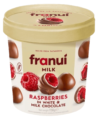 Franuí Maliny v bílé a mléčné čokoládě