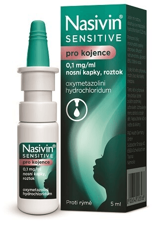 NASIVIN SENSITIVE PRO KOJENCE 0,1MG/ML Nosní kapky, roztok 1X5ML