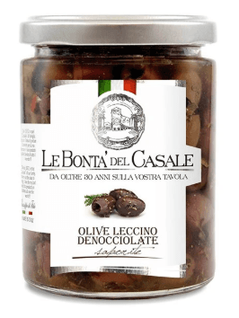 Le bontà del casale Olive Denocciolate saporite – vypeckované černé olivy v oleji