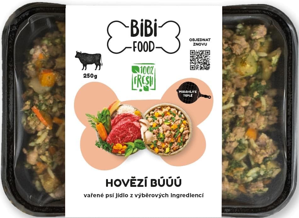 BiBi Food Hovězí búúú – vařené psí jídlo