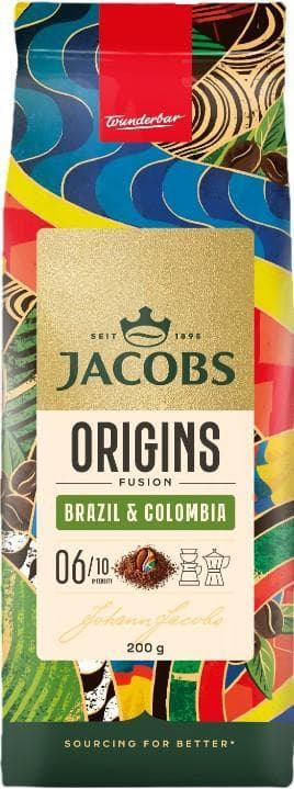 Jacobs Origins Brazil and Colombia mletá káva
