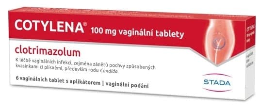 COTYLENA 100MG Vaginální tableta 6