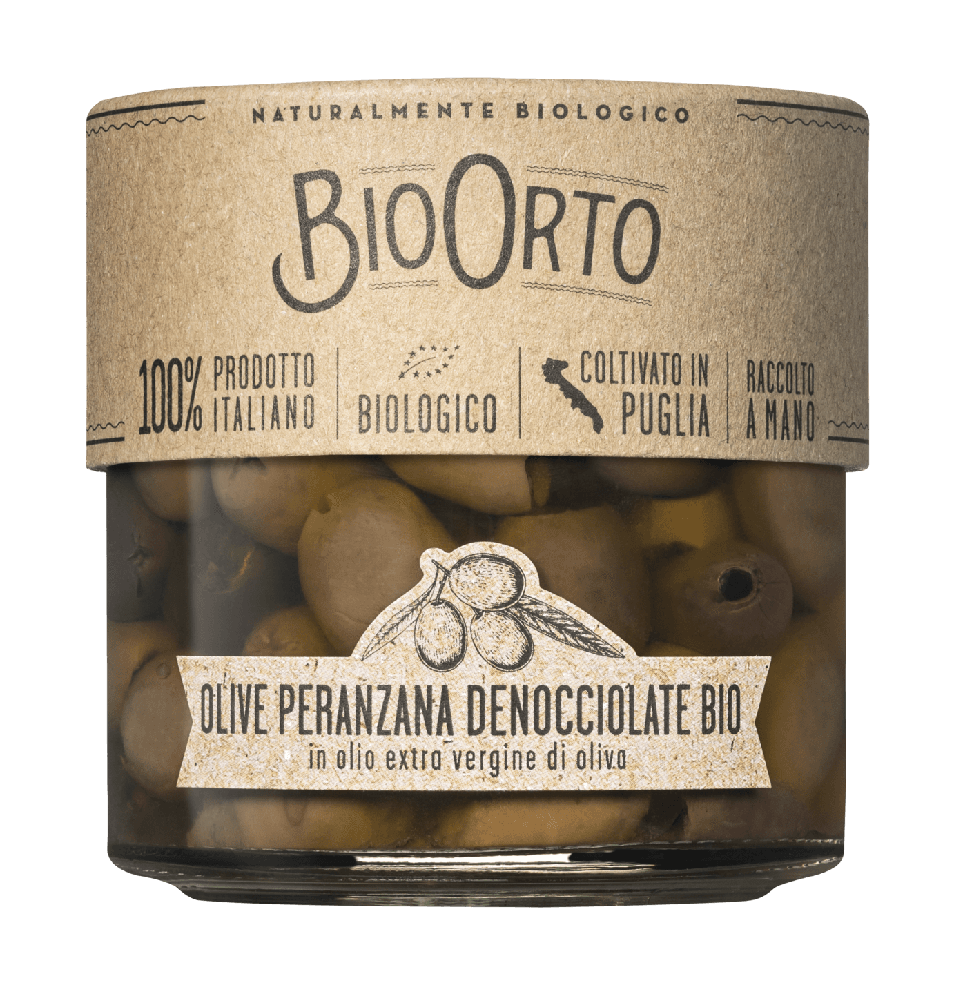 BioOrto BIO Olivy Peranzana v extra panenském olivovém oleji bez pecky