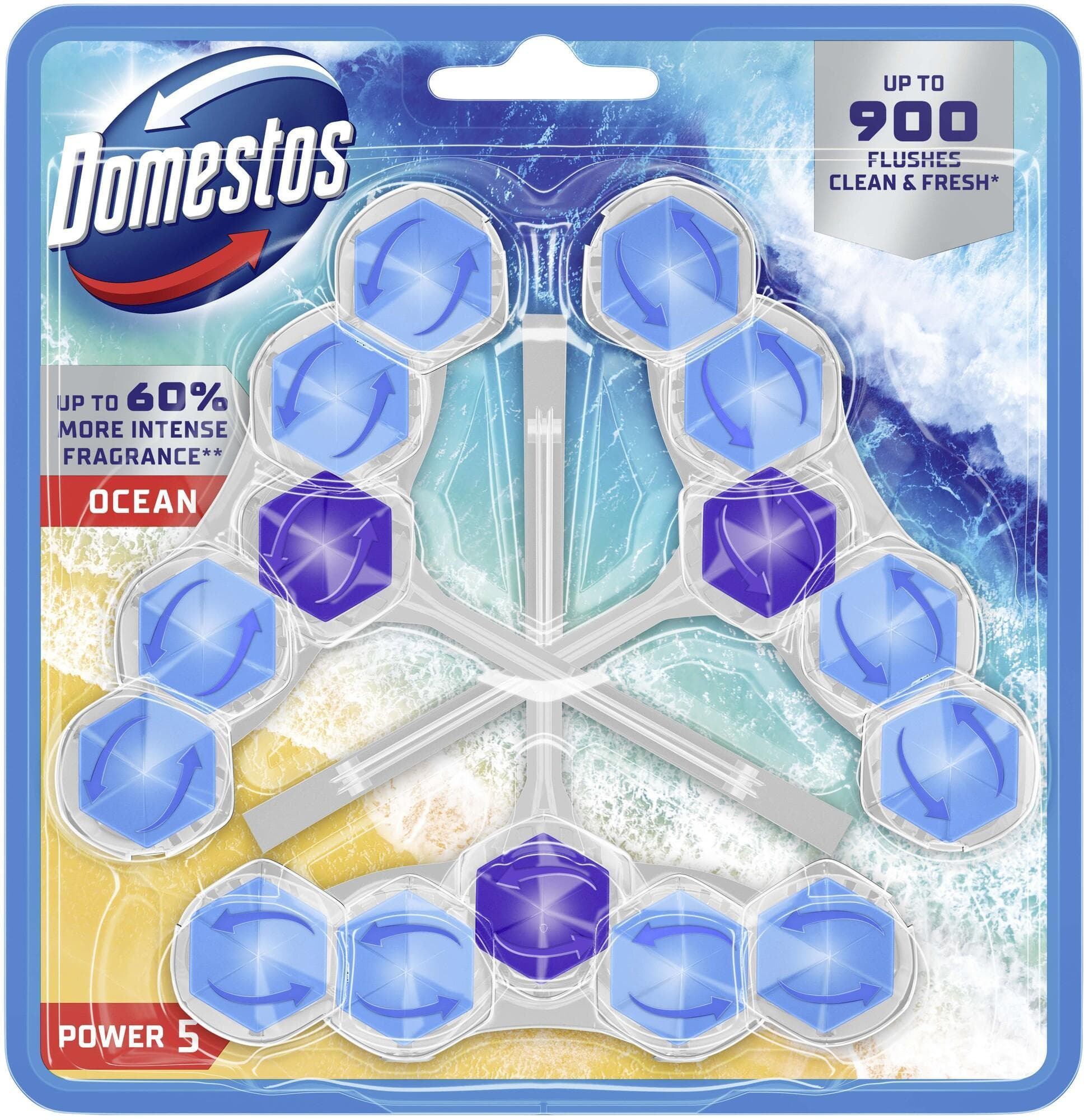 Domestos Power 5 Ocean WC blok (3×50 g)