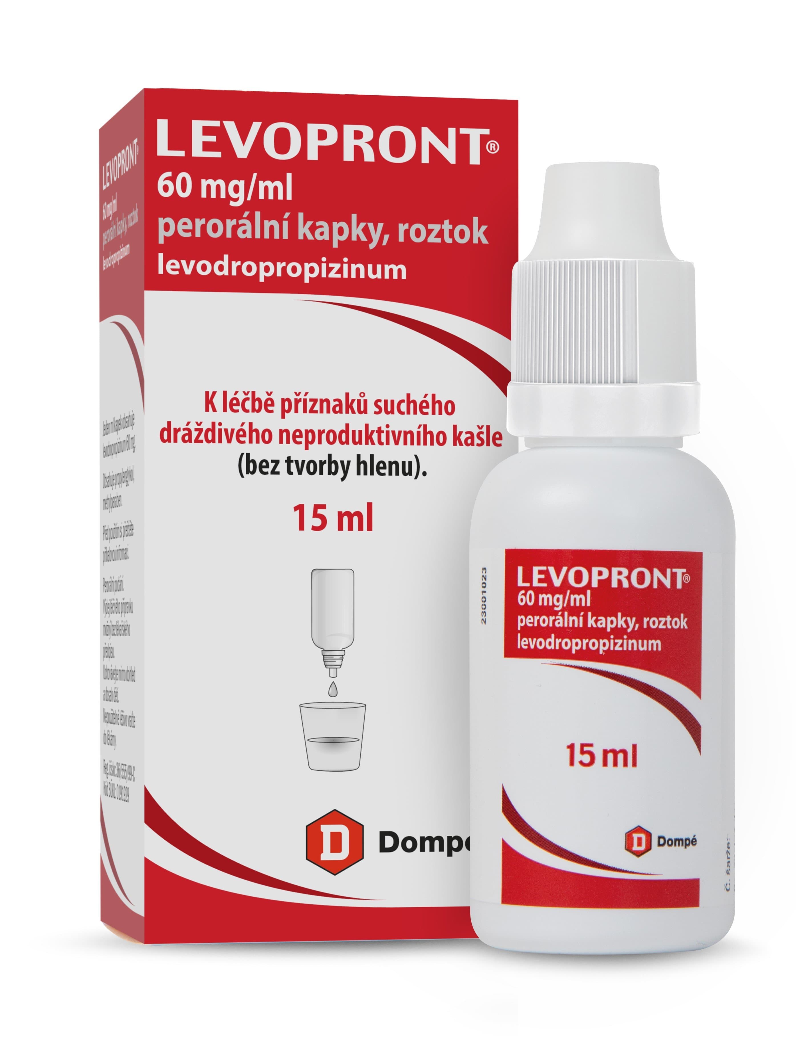 LEVOPRONT 60MG/ML Perorální kapky, roztok 1X15ML