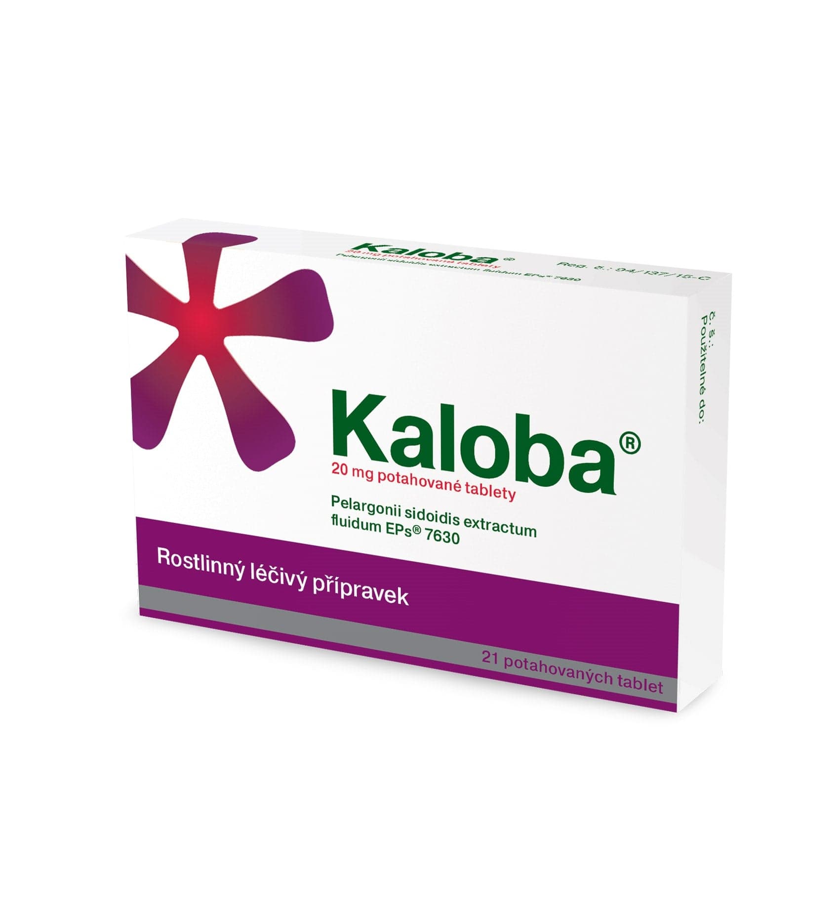 KALOBA 20 MG POTAHOVANÉ TABLETY Potahovaná tableta 21