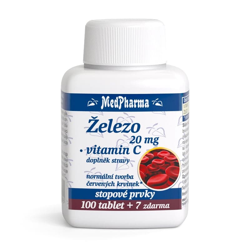 MedPharma Železo 20mg+vit.C tbl.107