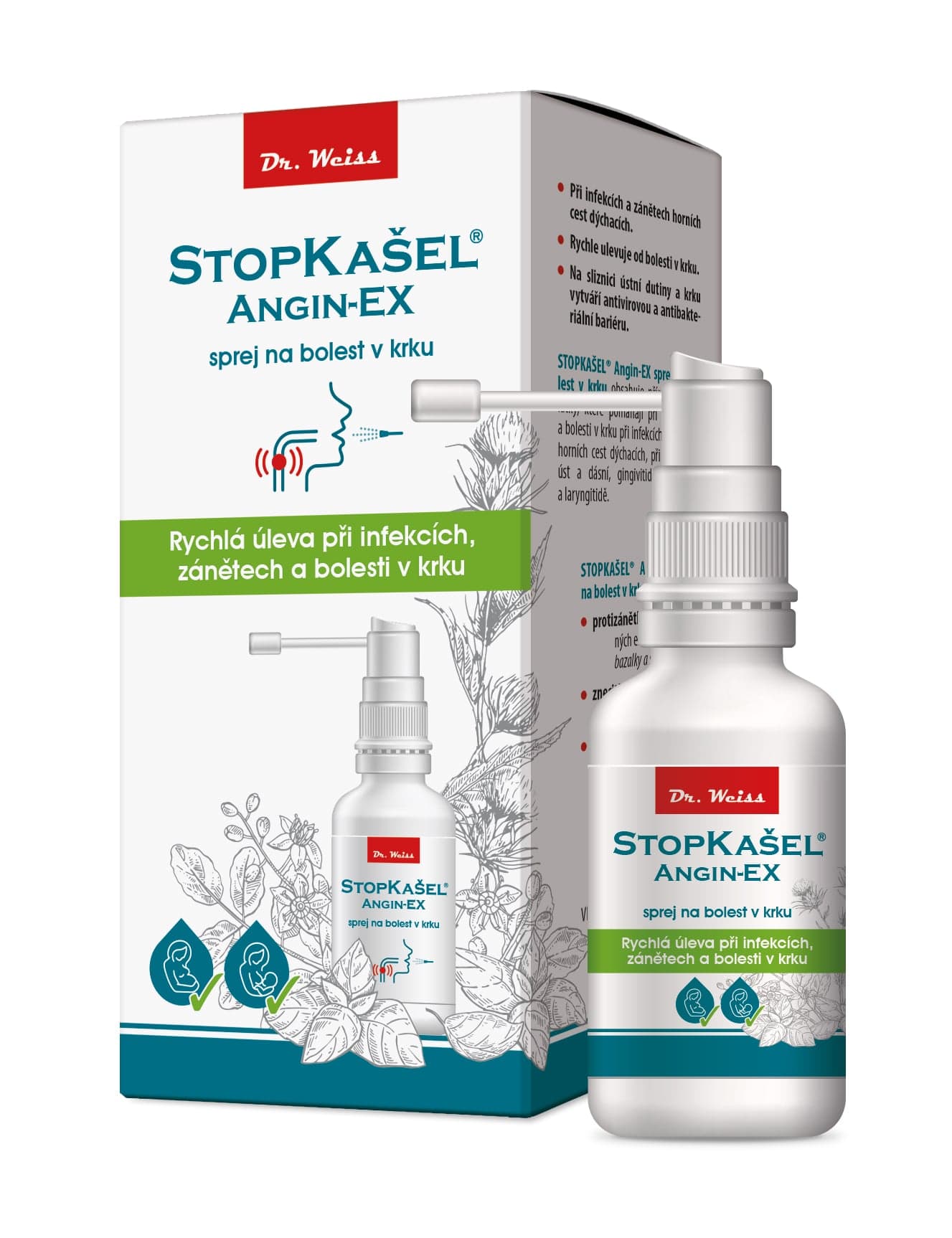STOPKAŠEL Angin-EX sprej na bolest v krku 30 ml