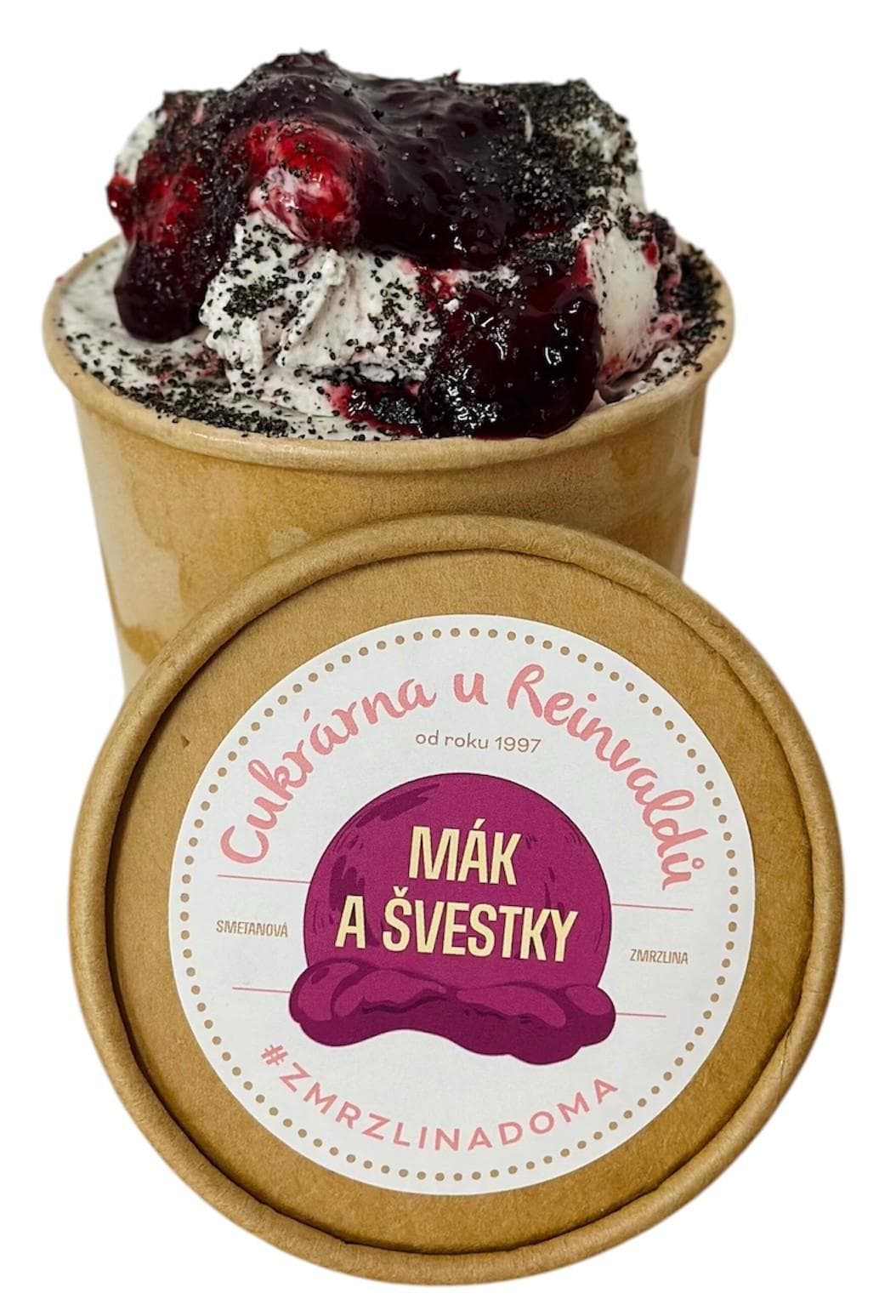 Cukrárna u Reinvaldů Mák a švestky zmrzlina