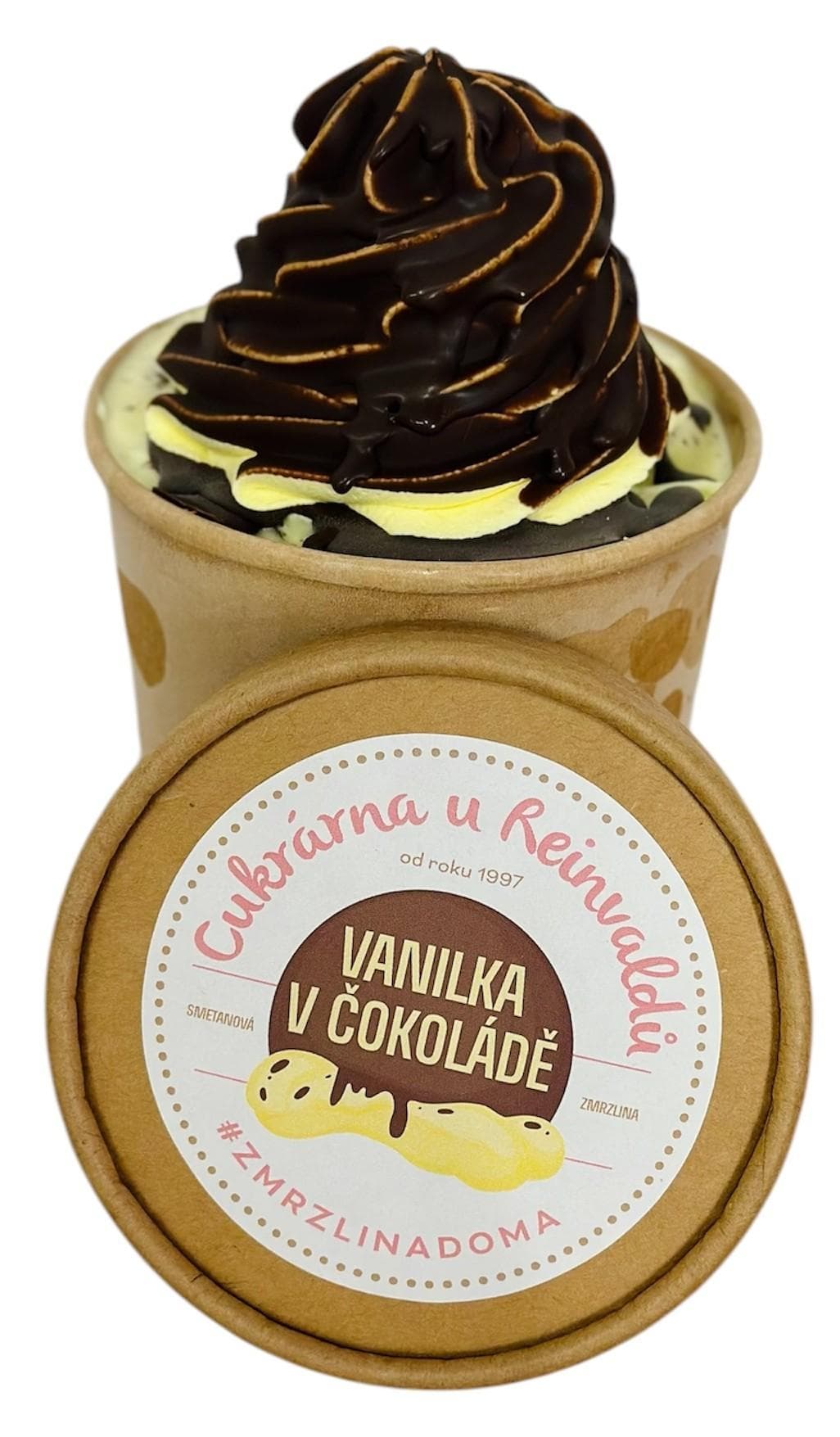 Cukrárna u Reinvaldů Vanilka v čokoládě zmrzlina