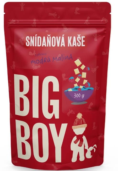 Big Boy Kaše s příchutí modrá malina se spirulinou