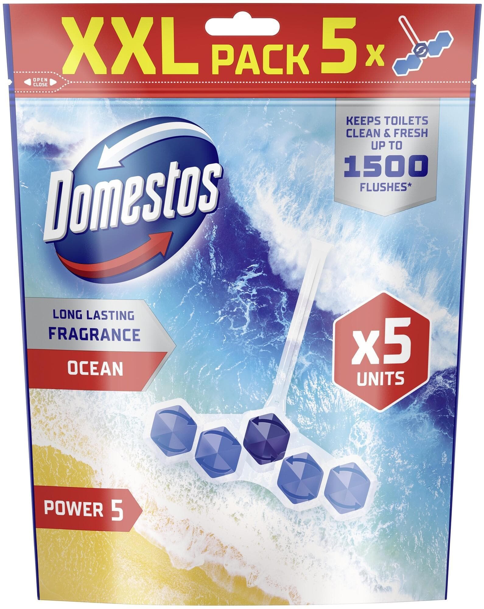 Domestos Power 5 Ocean WC blok (5×50 g)