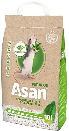 Asan Pet Aloe podestýlka pro zakrslé králíčky a hlodavce