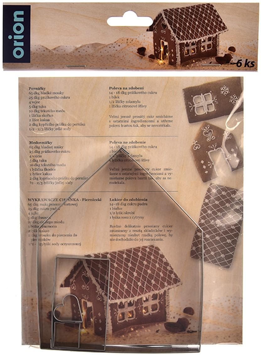Orion Sada vykrajovátek na chaloupku nerez