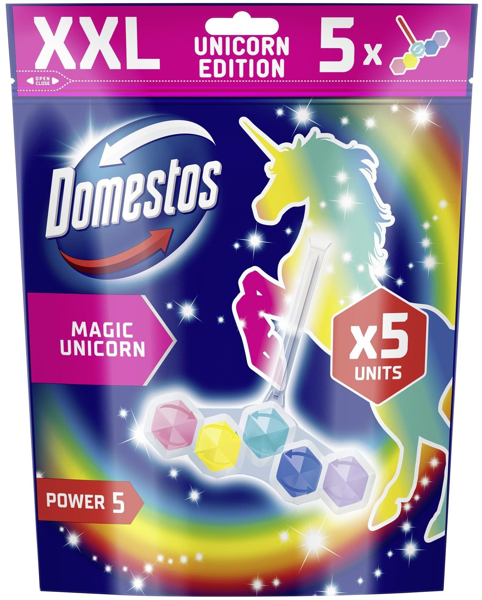 Domestos Power 5 Unicorn WC blok (5×50 g)