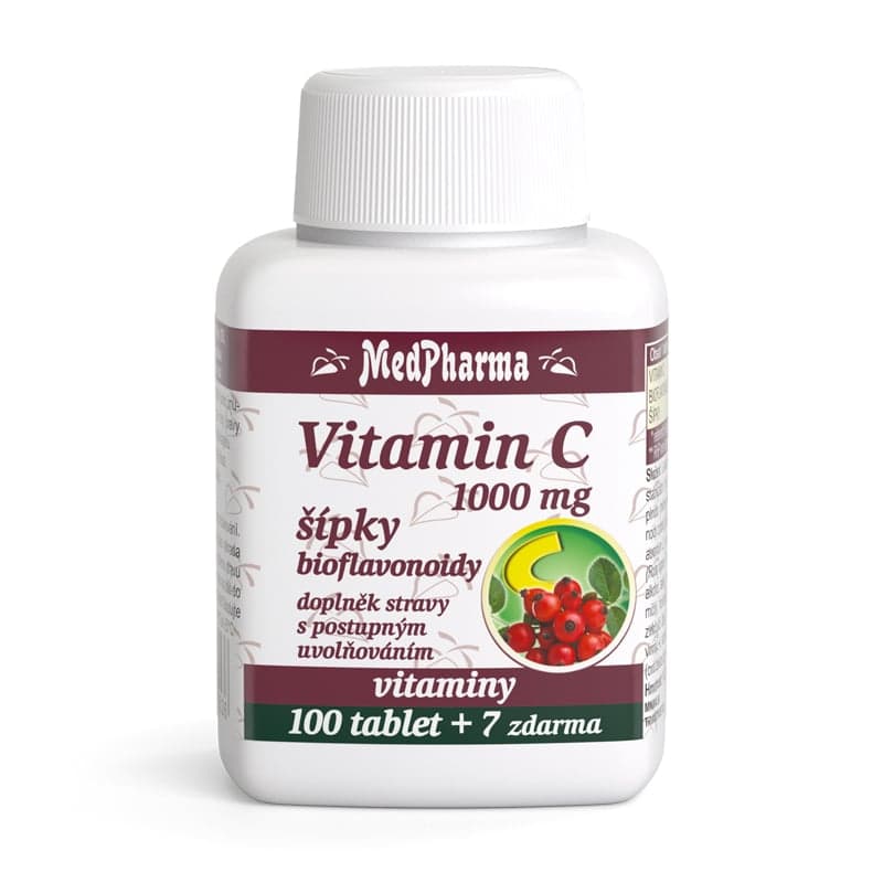 MedPharma Vitamin C 1000mg s šípky tbl.107 prod.úč