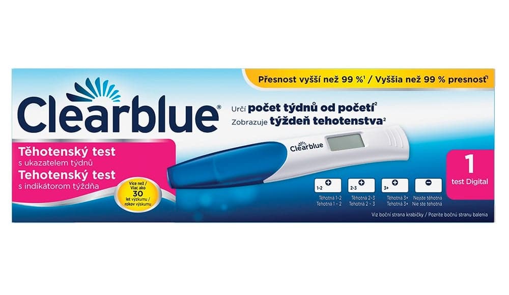 Clearblue digit.těhot.test s ukazatelem týdnů 1ks