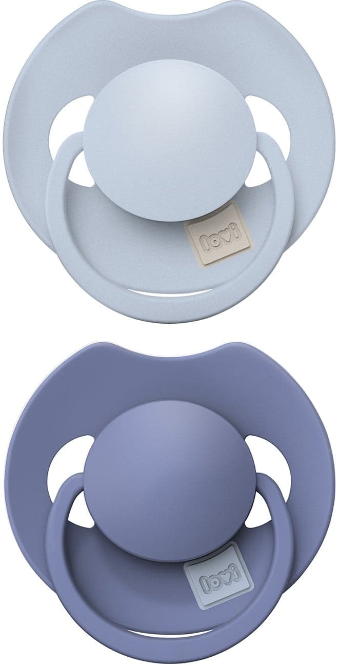 LOVI Dudlík silikonový dynamický Prime Baby Blue 18+ měsíců