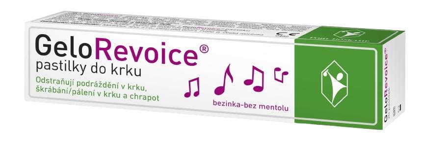 GeloRevoice pastilky do krku bezinka mentol 20ks