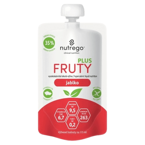 NUTREGO FRUTY PLUS JABLKO perorální roztok 4X175ML