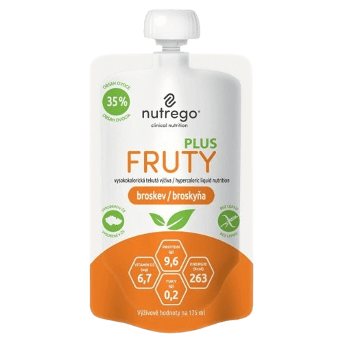 NUTREGO FRUTY PLUS BROSKEV perorální roztok 4X175ML