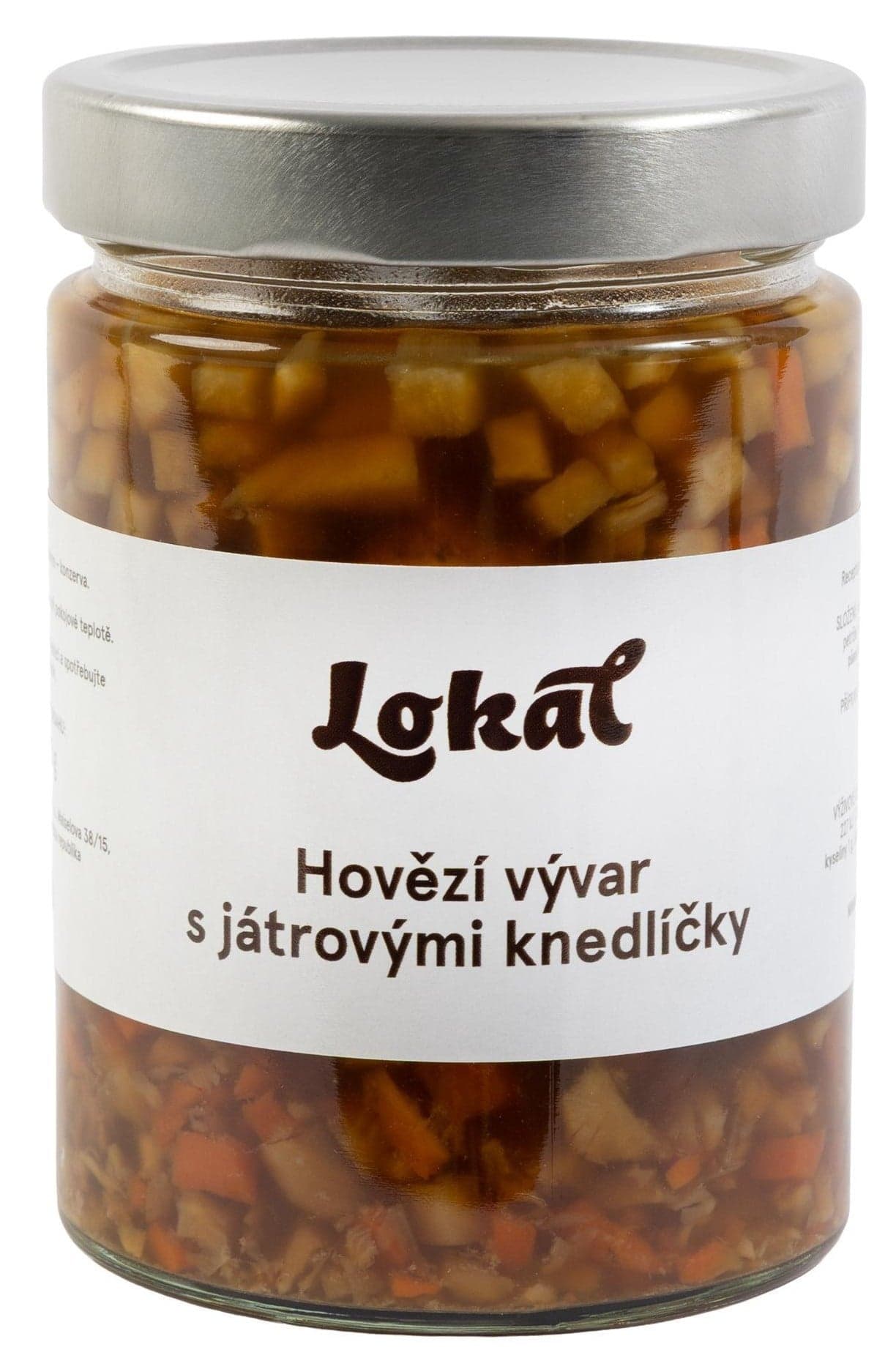 Lokál Hovězí vývar s játrovými knedlíčky