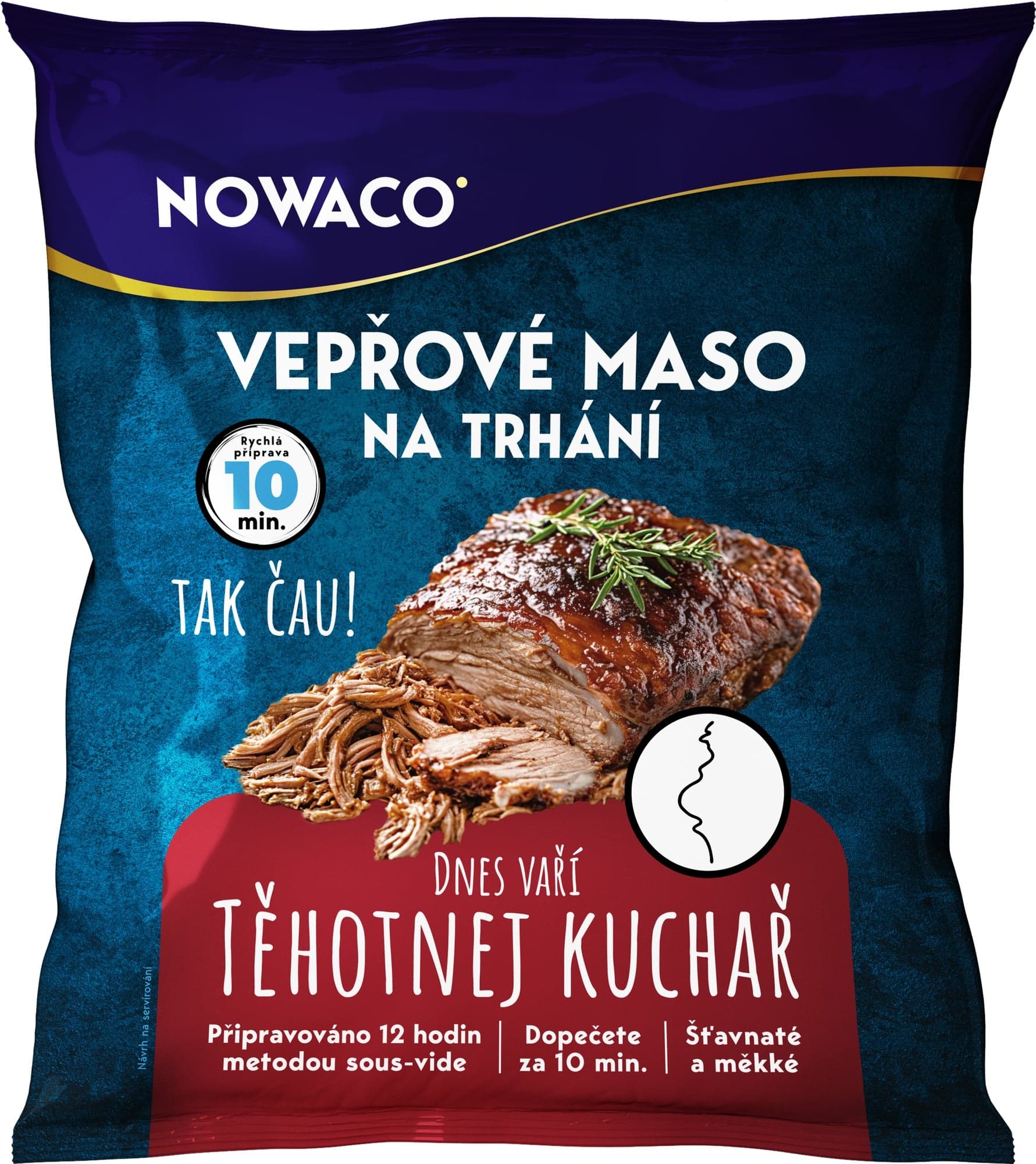 Nowaco Těhotnej kuchař Vepřové trhané maso sous-vide