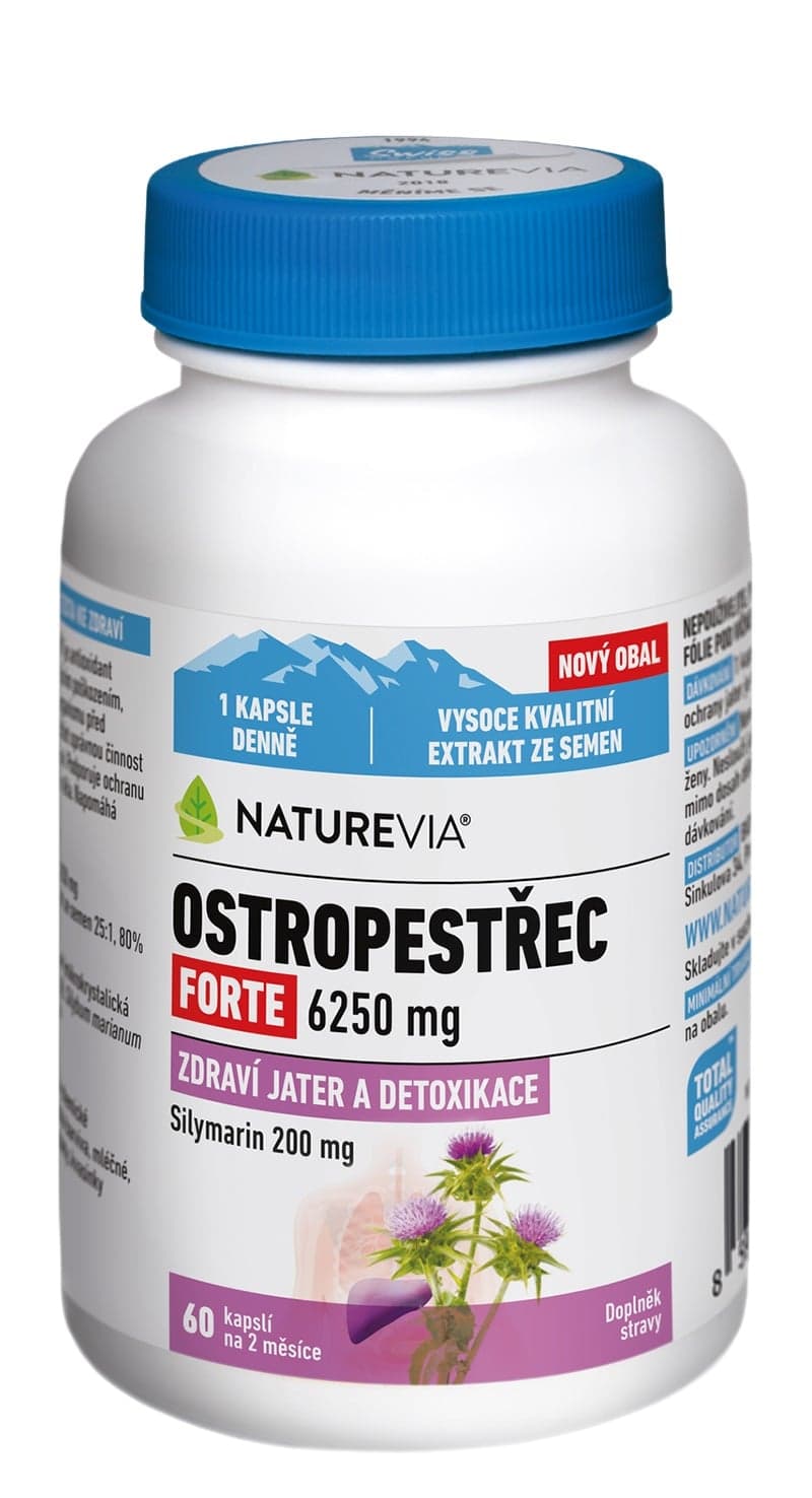 NatureVia Ostropestřec forte cps.60