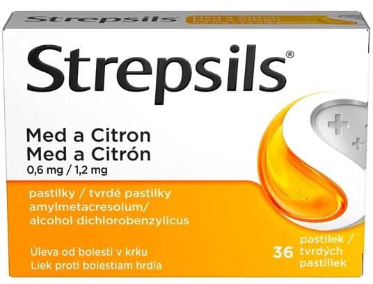 STREPSILS MED A CITRON 0,6MG/1,2MG pastilka 36