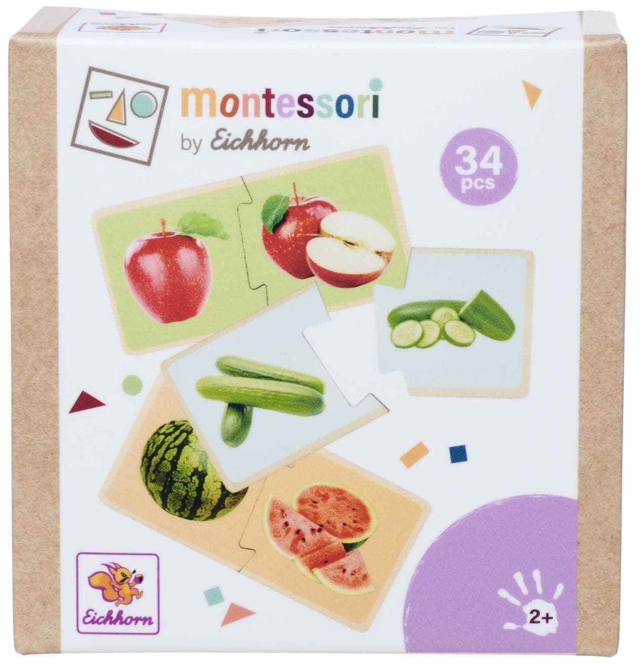 Montessori Puzzle ovoce a zelenina