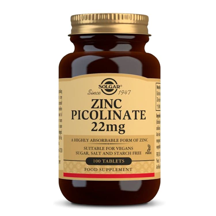 Solgar Zinc Picolinate 22mg tbl.100