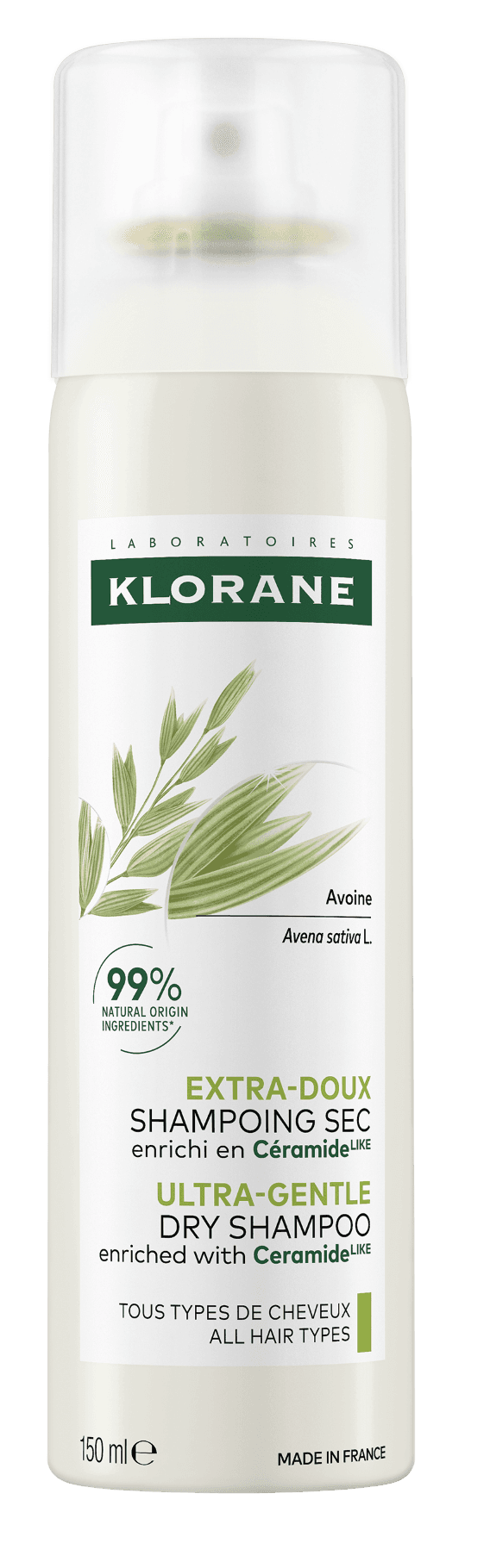 KLORANE Suchý šampon s ovsem a ceramidy 150ml