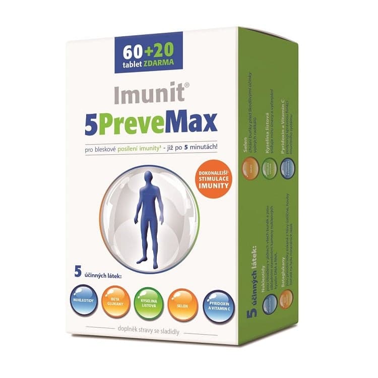 5PreveMax Imunit nukleotidy+betaglukan 60+20 tablet