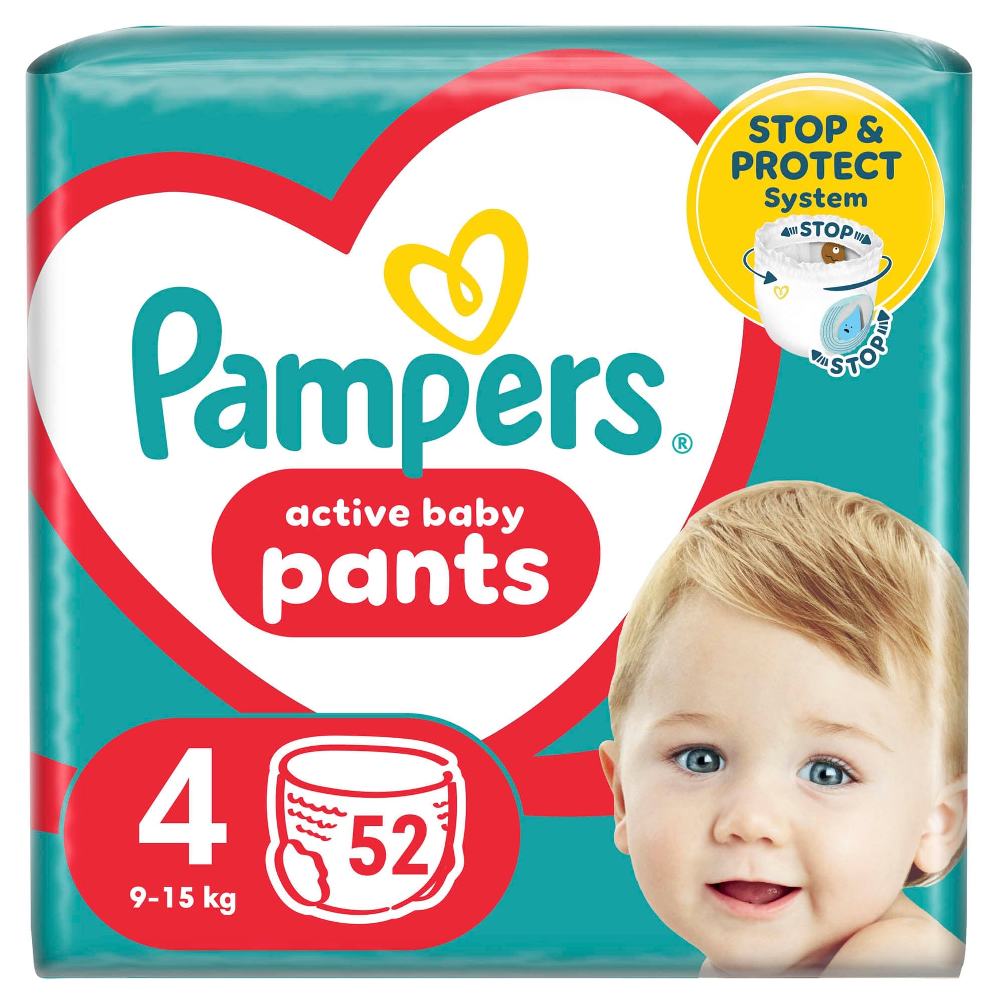 Pampers Pants plenkové kalhotky 4 (9–15 kg)