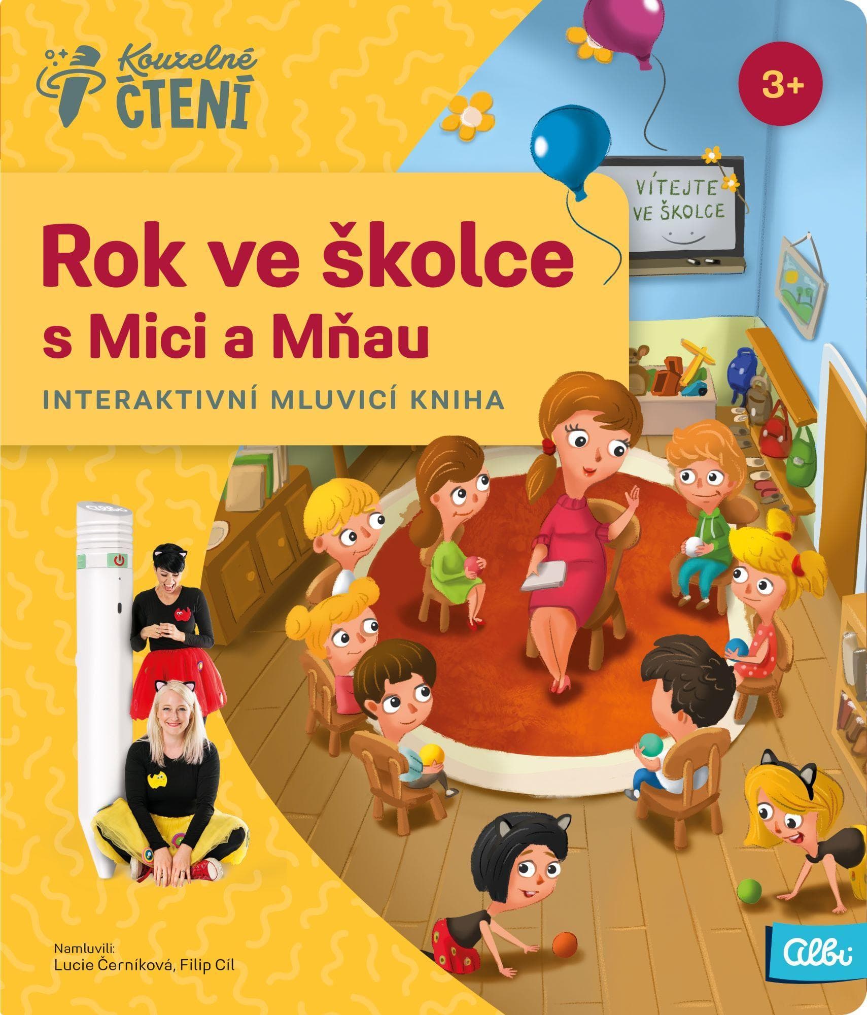 Albi Kouzelné čtení kniha Rok ve školce s Mici a Mňau