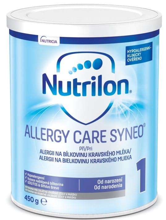 NUTRILON 1 ALLERGY CARE SYNEO + Prášek pro perorální roztok 1X450G